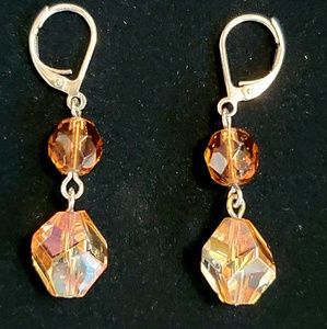 SOLD. NO LONGER AVAILABLE.  Hand made Beaded Pierced Earrings